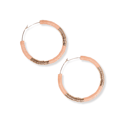 Hannah Two Color Hoop Earrings