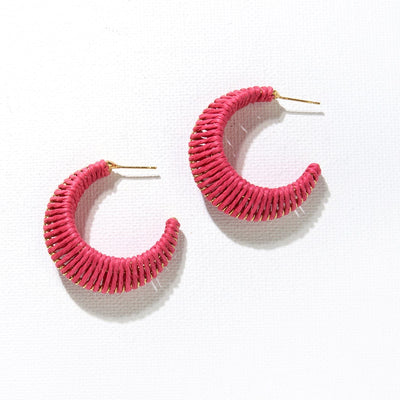 Harper Raffia Wrapped Earring