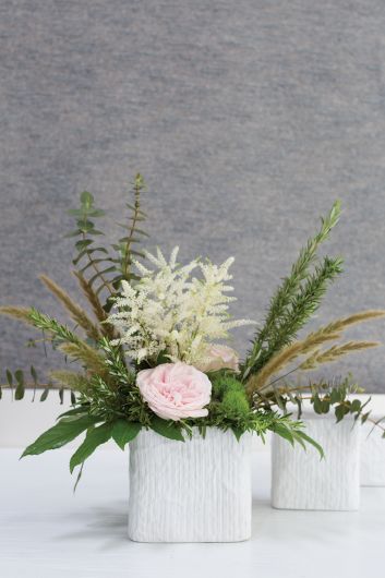 Linen Cube Vase