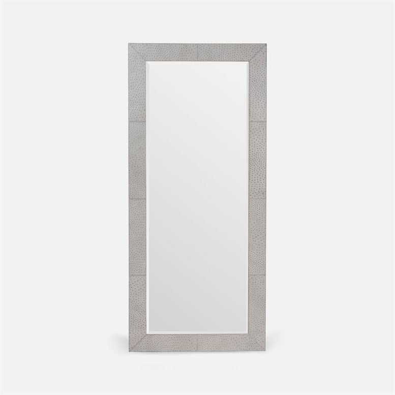 Francesca Mirror - Grey Ostrich