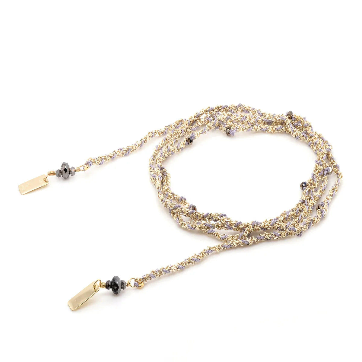 No. 182 Necklace Gold | Lilac