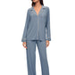 Gisele Long PJ Set - Faded Denim | Ivory