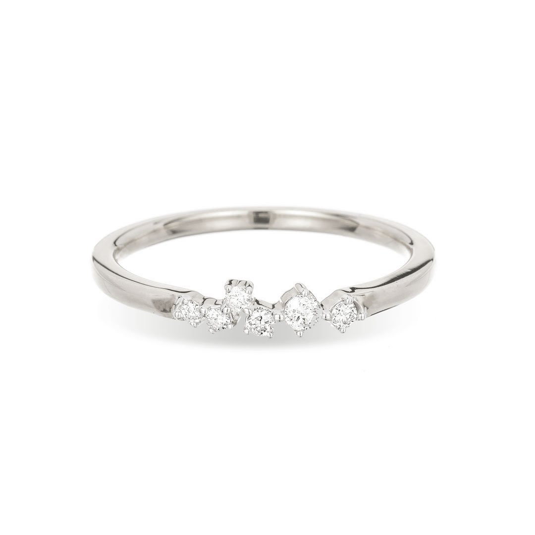 Scattered Diamond Ring