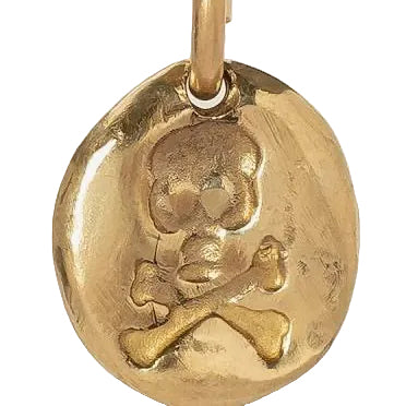 Yellow Gold Skull & Crossbones