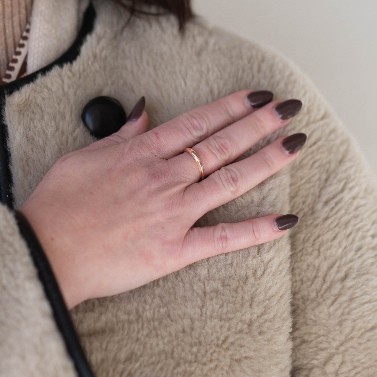 Sphere Stacking Ring - Rose Gold