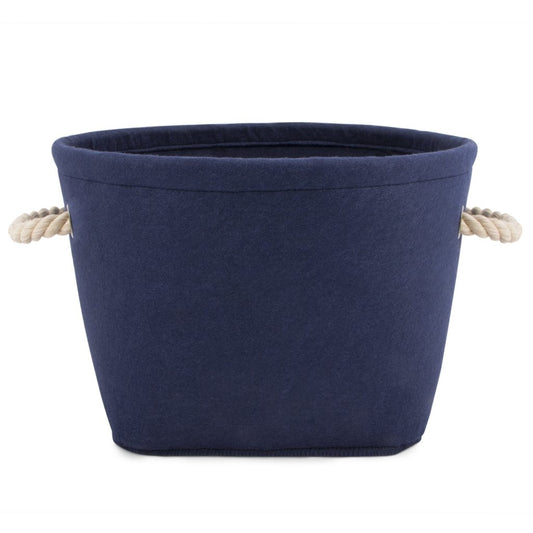 Toy Storage Bin - Navy Felt