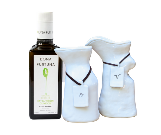 Olive oil and vinegar gift set