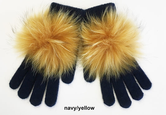 Glove with Puff Pom