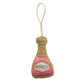 Embroidered Champagne Bottle Ornament 